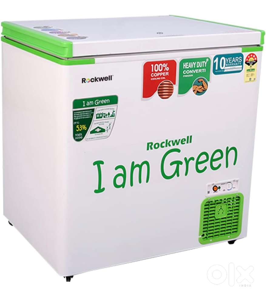 ROCKWELL 250SDUC, 4 Star Convertible Single Door GREEN Deep Freezer