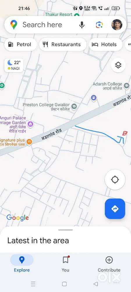 In Front of Hospital, corner plot also available .