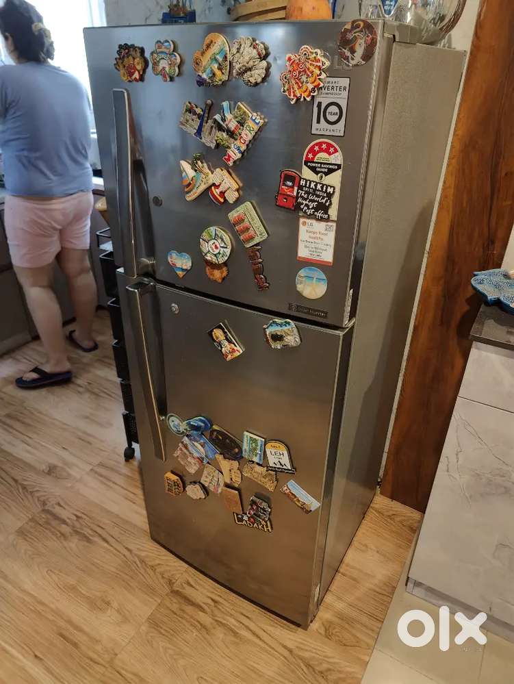 LG FRIDGE double  door 260 LITRES in warranty