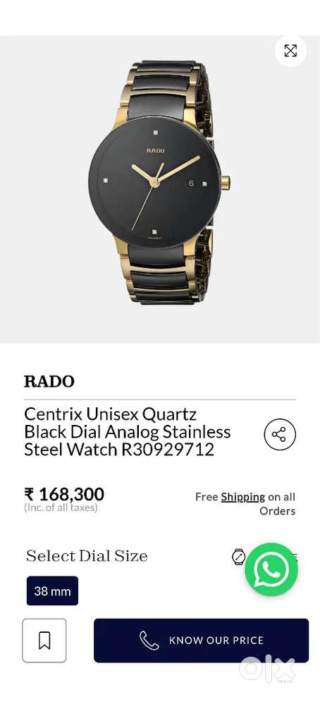 Original Rado Centrix Watch for Men