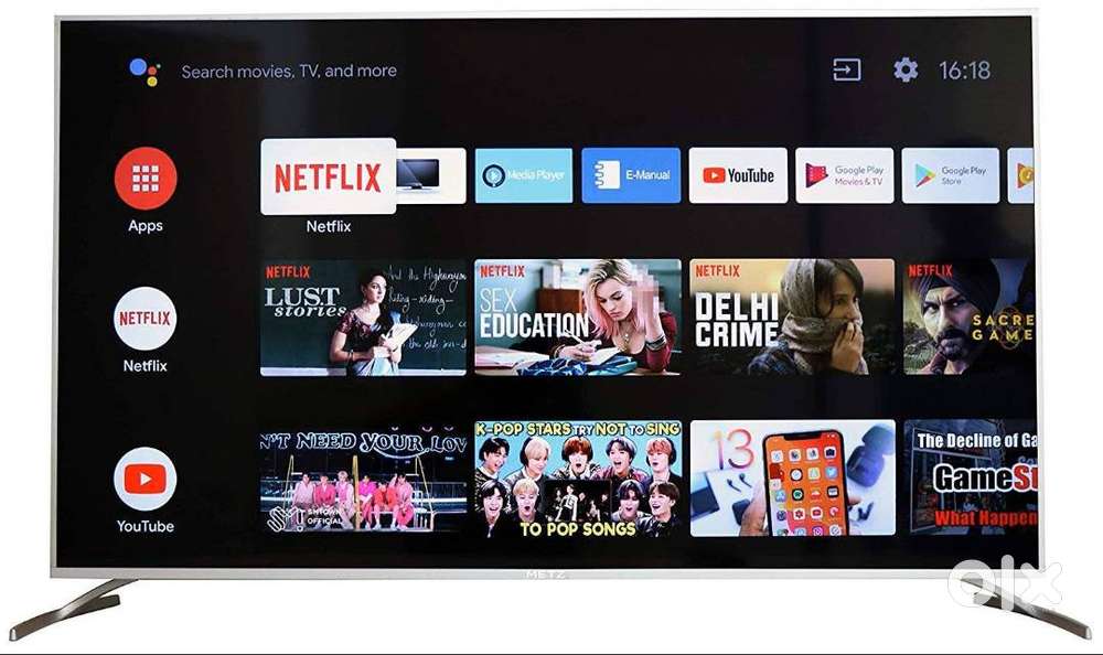 TCL 139.7 cm (55 inches) L55P2MUS Android M 4K UHD LED Smart TV (Gold)