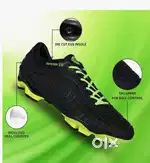 Nivia dominator size 7 ,2.0 black neon only for ₹599