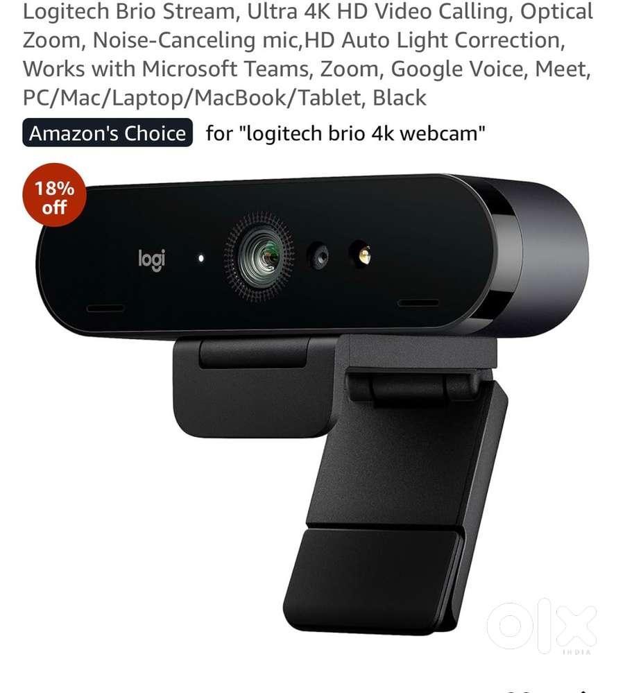 Logitech brio stream 4k web cam