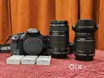 Canon 600D DSLR with 2 Lens including all accessories