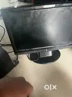 Desktop with speakers