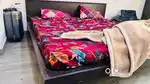 Double Bed With Mattress and Bean Bag