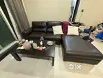 Premium sofa with center table and storage and also opens as a bed