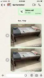 Dewan teak wood and Bed