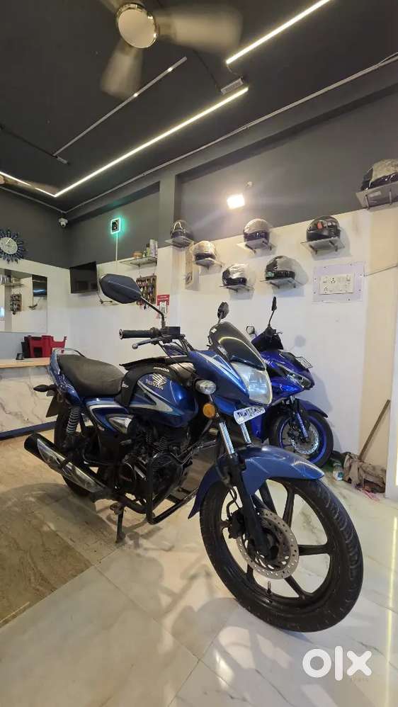 Honda CB shine 125, 2017 model, blue colour