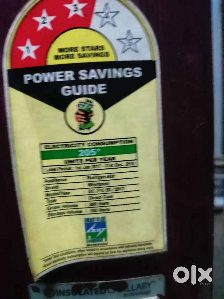 Whirlpool single door fridge