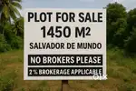 PLOT FOR SALE LOCATED AT SALVADOR DE MUNDO WITHOUT SANAD