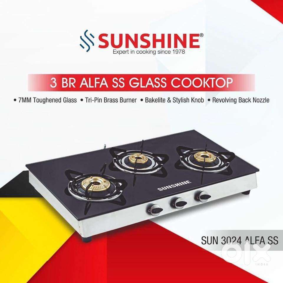Jumbo Burner Brand New Sunshine Full Size 7MM Glasstop MRP-10350