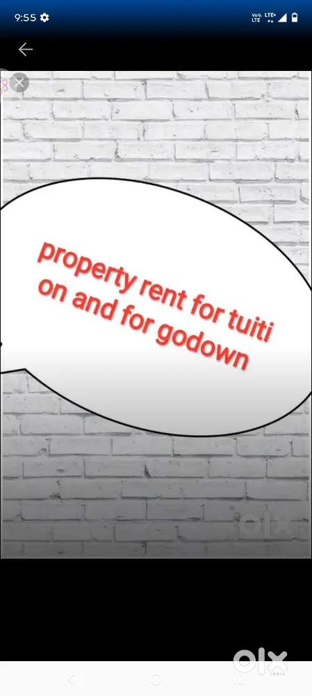 Good space for tution and any type of godown