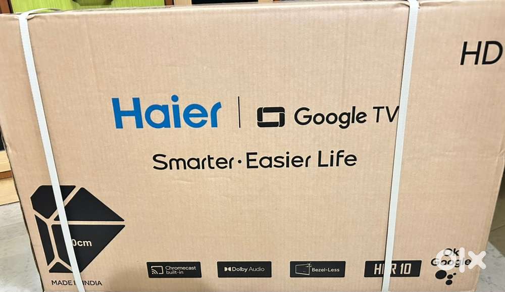 Haier Google smart TV 32inch box pack company seal