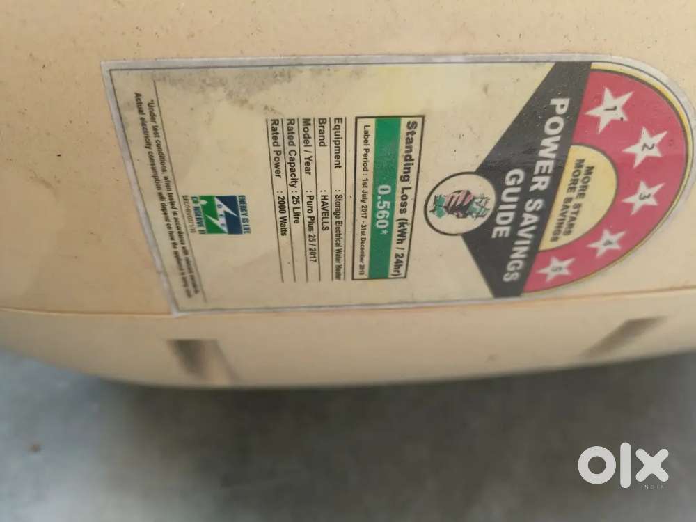 Geyser Havells 5 star Puro plus