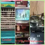 Tv with stand, Wet Grinder & Air Cooler