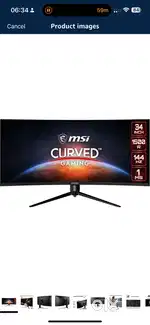 MSI Optix 34 Inch (86.36 cm) Curved Gaming LCD Monitor