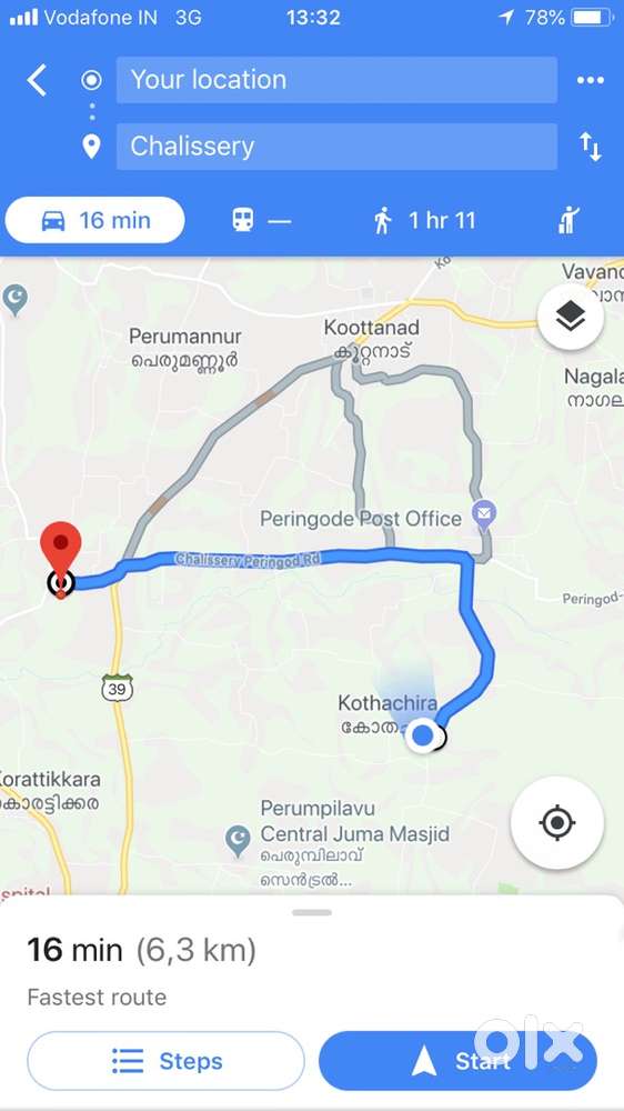 17.50 cent plot for sale in chalissery-