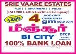 MINJUR 100% BANK DTCP APPROVED LAND PER SQFT 1500