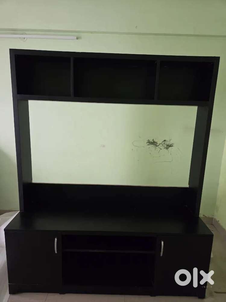 TV unit with storage and show case space