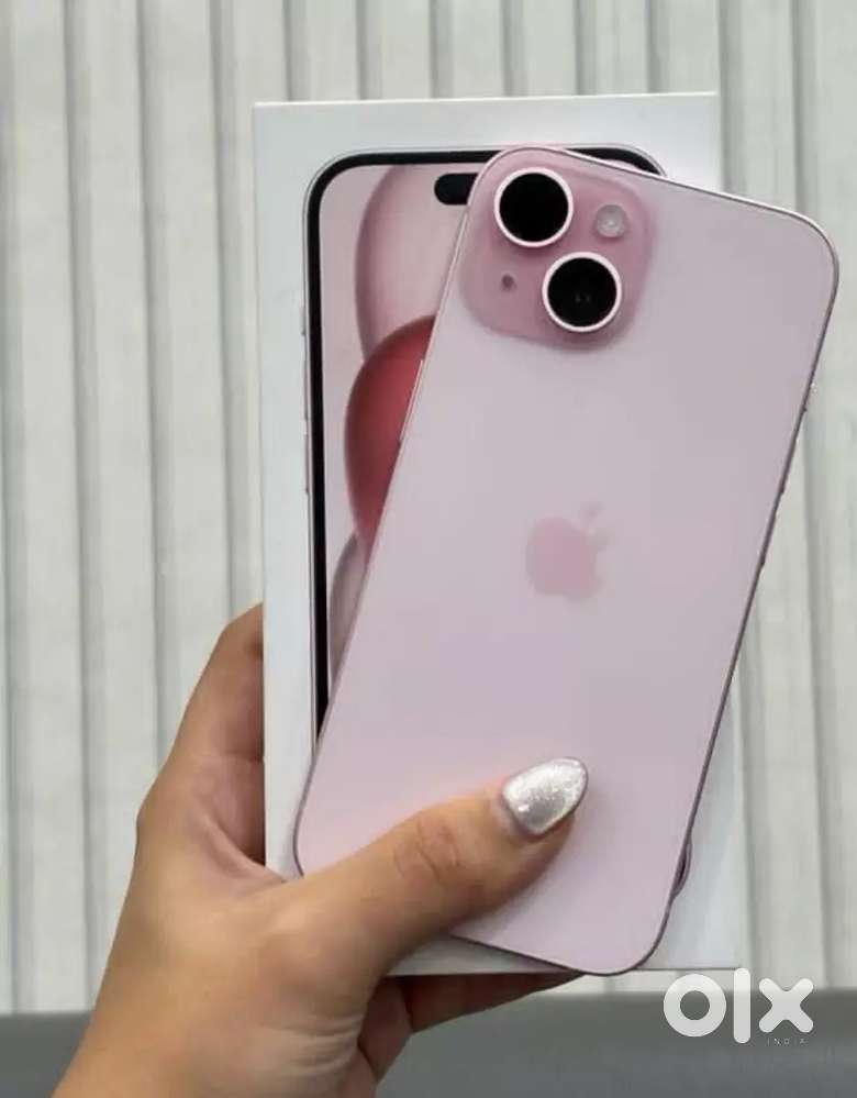 Apple certified iPhone15 refurbished pink  color