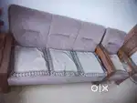 Teak wood 3 seater Sofa + 1 seater two sofa