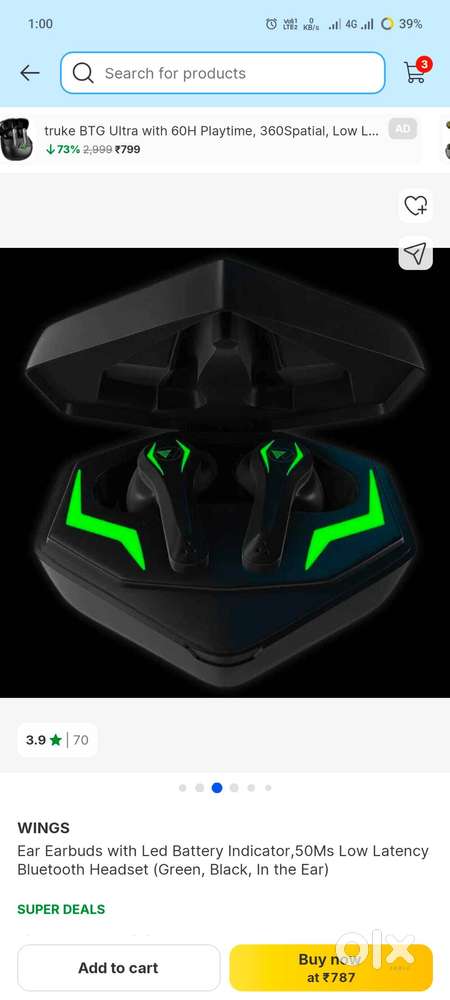 Wings phantom pro charging case