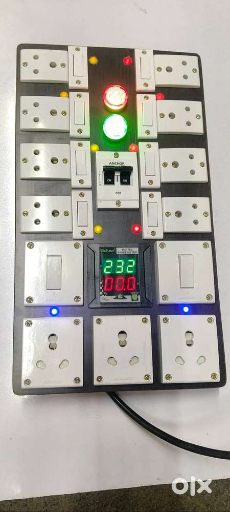 Heavy Total wooden Non modular LED Sockets Schuko 4 mm Wiring Industry