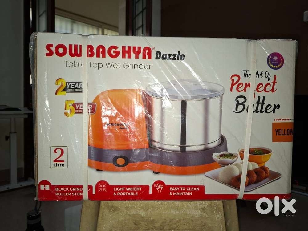SOWBAGHYA DAZZLE TABLE TOP WET GRINDER - Brand new unopened box item