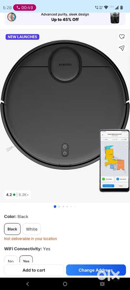 Mi robot vacuum cleaner