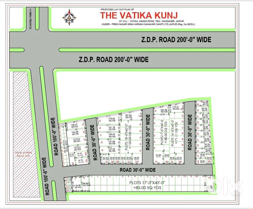 The vatika kunj 100 fit road par