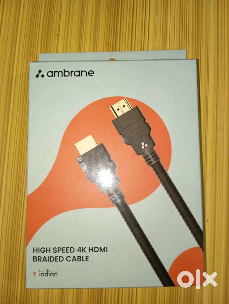HIGH SPEED 4K HDMI BRAIDED CABLE BY ( AMBRANE )