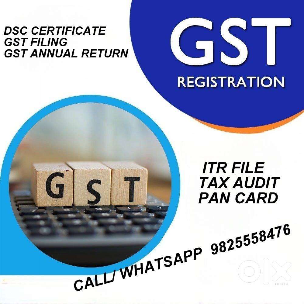 GST FILING ITR FILING AND ALL RELATED WORKS