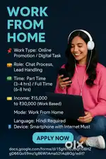 Work From Home Opportunity  Part-Time Full-Time  Monthly 15k to 30k