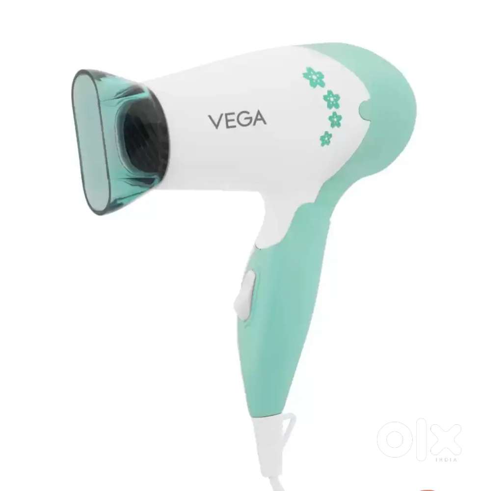 VEGA VHDH-20N Insta Glam Foldable 1000 Watts Hair Dryer
- White & Blue
