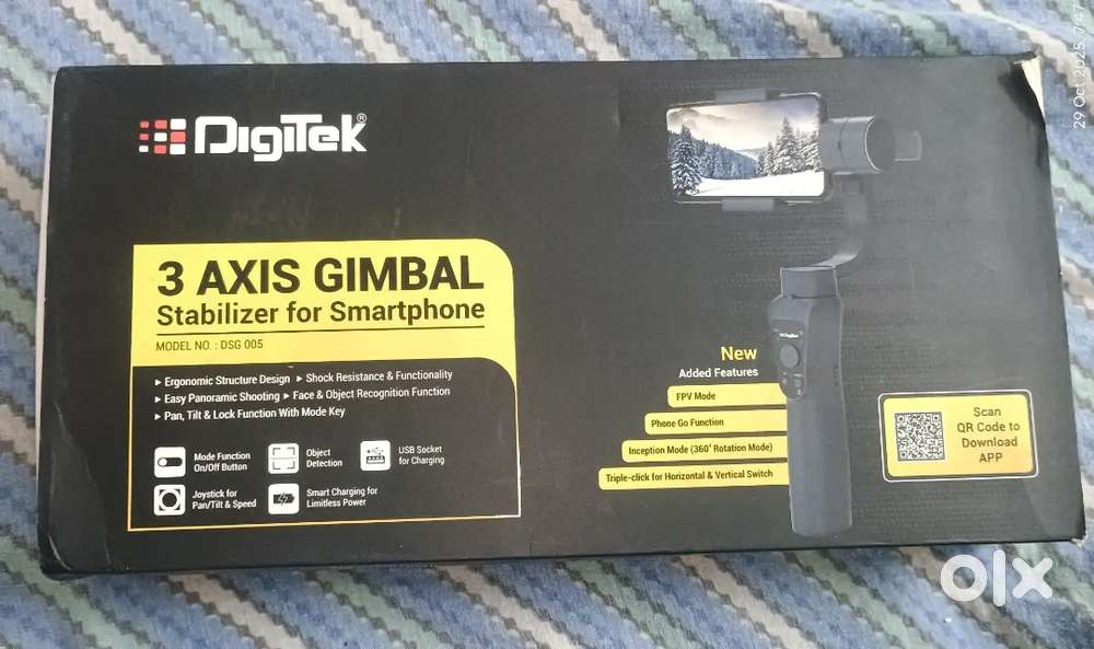 Digitek 3 axis gimbal stabilizer for smartphone