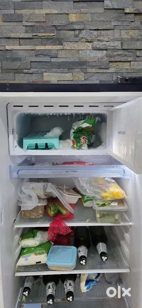 BPL single-door fridge, 6 months old, floral, 10-yr warranty, like new