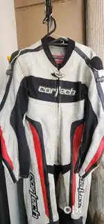 Leather riding suit size XL or XXL