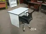 White table with chair combo