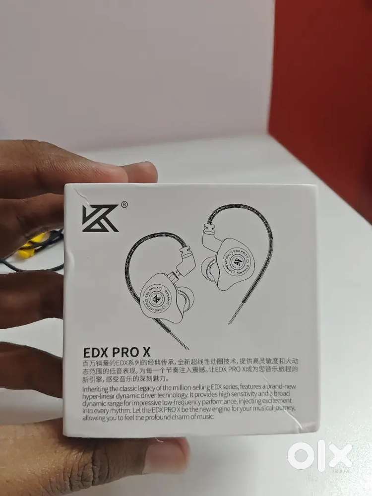 Kz Edx Pro X Wired Iem With Mic Cyan color