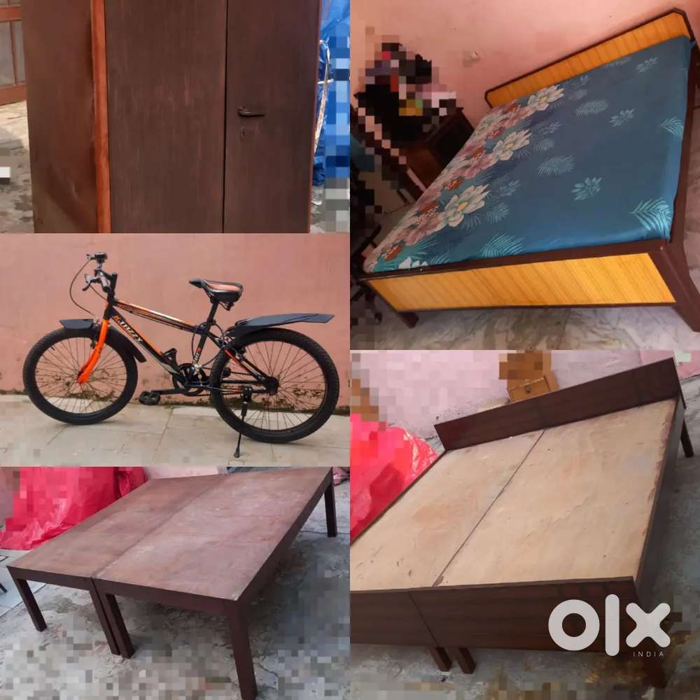 Bed, Almari, cycle  etc.
