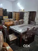 Brand new 6 seater wooden daining table in wholesale price cod availab