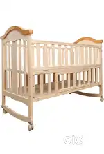 LuvLap C - 70 Wooden Baby Cot Cum Rocker Baby