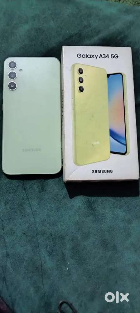 Galaxy A34(5g) 8/128 bill box hai 18 month old hai