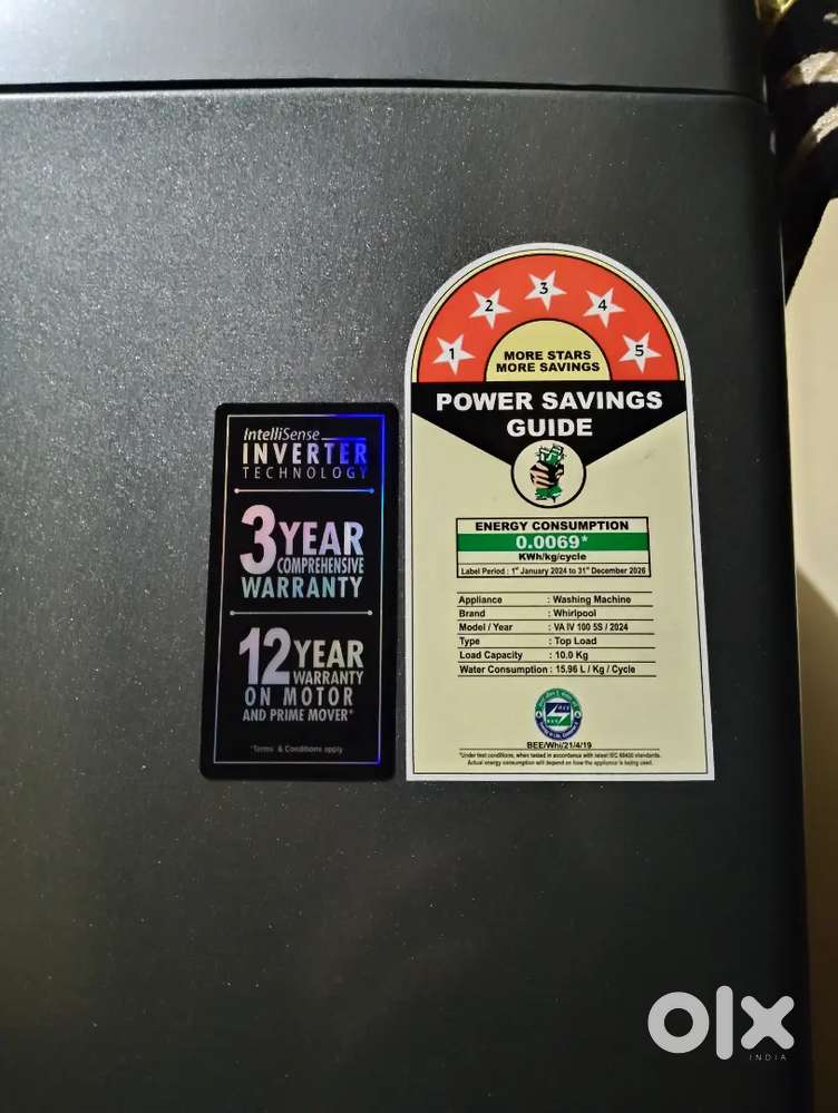 Whirlpool  automatic top load washing machine with inbuilt heater