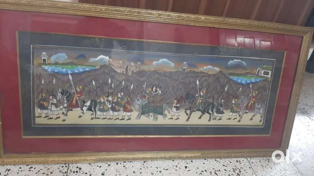 Painting with golden frame Big