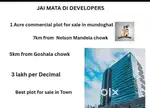 1 Acre commercial plot for sale in mundhoghat