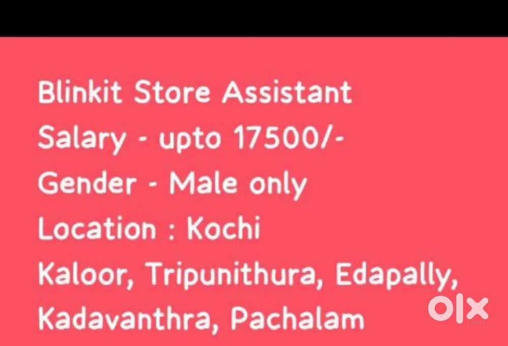 Warehouse job available @ kochi