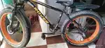 A stylish fat bike with disk brakes and fully best  condition