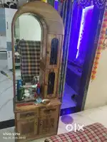 Dresing with mirror and double  beds back side